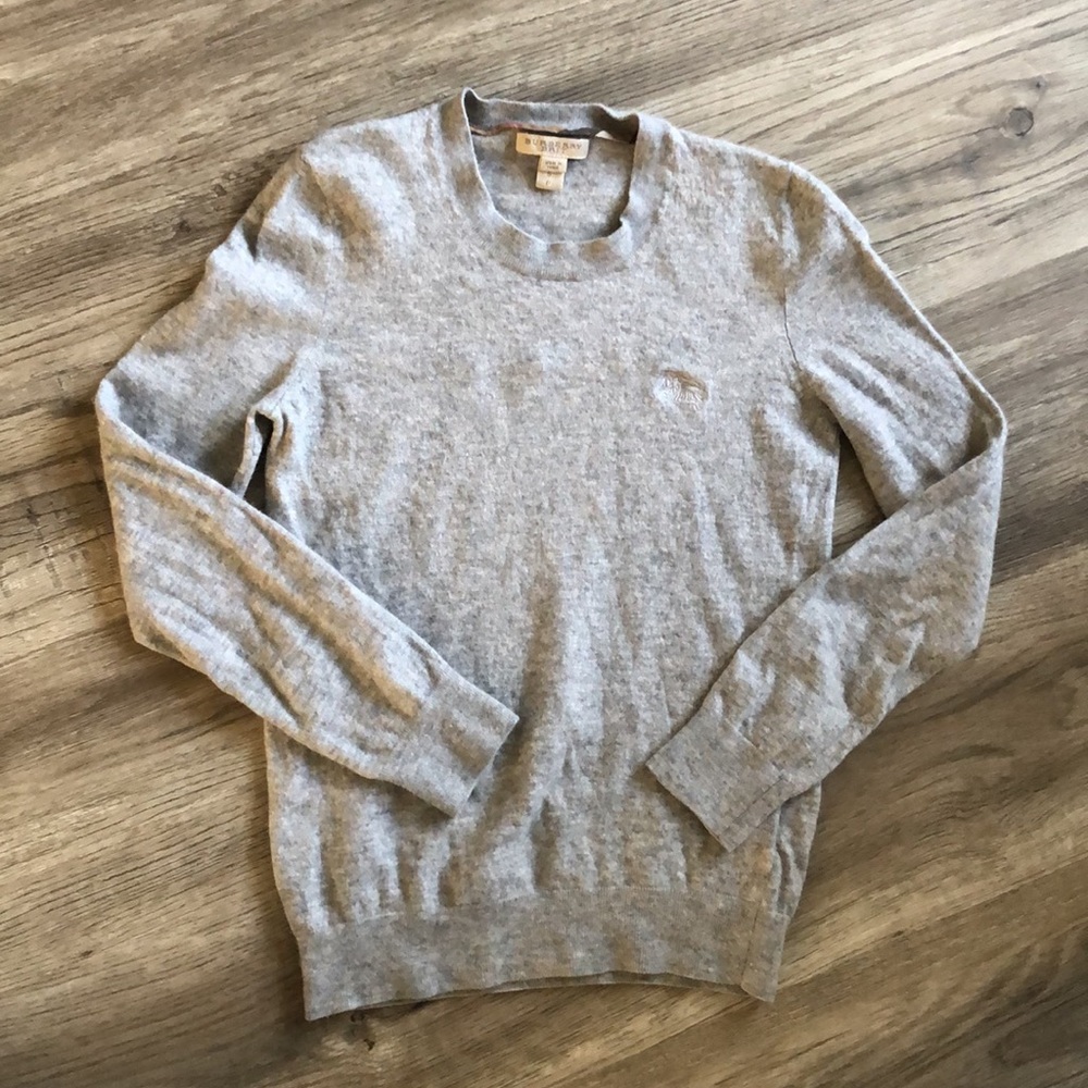 Burberry Brit 100% Cashmere light grey sweater